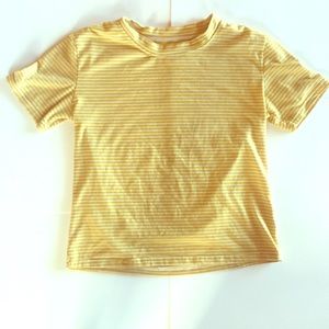 CUTE YELLOW-STRIPED T-SHIRT **SOFT**